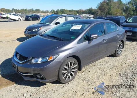 2015 Honda Civic Ex-L z USA, uszkodzony, nr VIN 2HGFB2F91FH509283